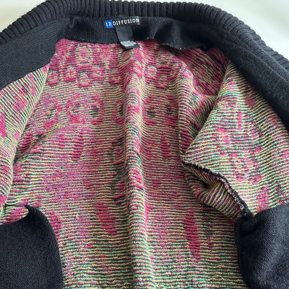 IB Diffusion Sweater 80s Colorful Wool Blend - Picture 3 of 8